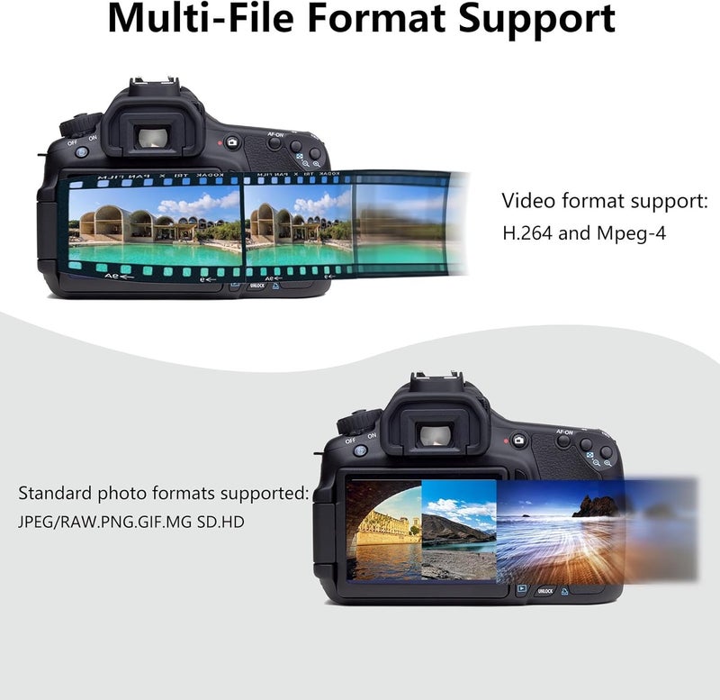 MTIQHS USB C SD Card Reader for iPhone 15/16/17, Dual Card Slots Micro SD Card Reader USB C Support SD and TF Memory Card Adapter, Trail Camera Viewer Memory Card Reader for iPhone 17/iPad/MacBook - Image 5